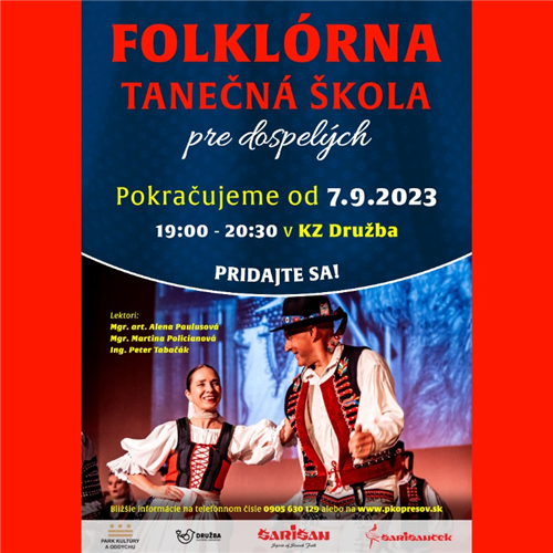 FOLKLÓRNA TANEČNÁ ŠKOLA PRE DOSPELÝCH