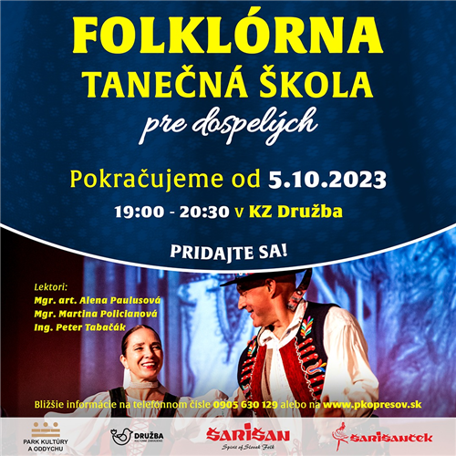 FOLKLÓRNA TANEČNÁ ŠKOLA PRE DOSPELÝCH