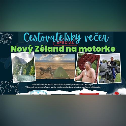 Nový Zéland motorkou nadivoko w/ Veronika Kapcová