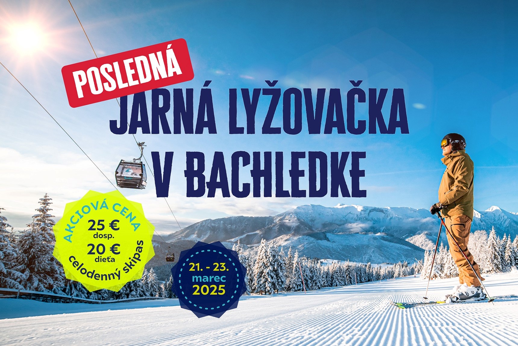 Posledná jarná lyžovačka zimnej sezóny