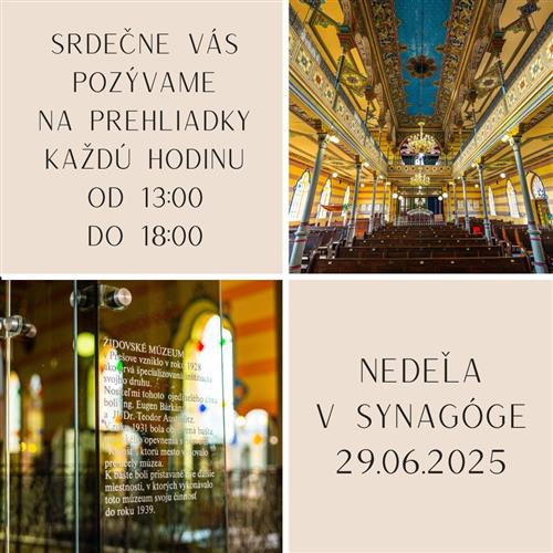 NEDEĽA V SYNAGÓGE