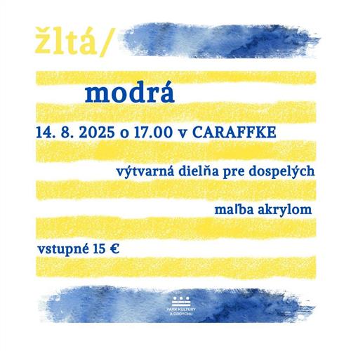 VÝTVARNÁ DIELŇA | ŽLTÁ / MODRÁ