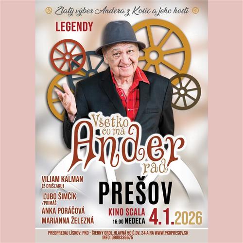 ANDER Z KOŠÍC - VŠETKO ČO MÁ ANDER RÁD