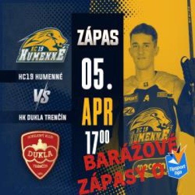 HC 19 Humenné vs HK Dukla Trenčín