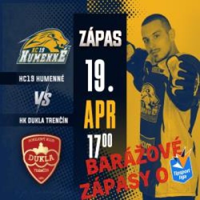 HC 19 Humenné vs HK Dukla Trenčín