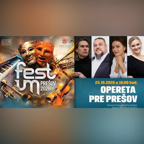 Opereta pre Prešov Festum 2026